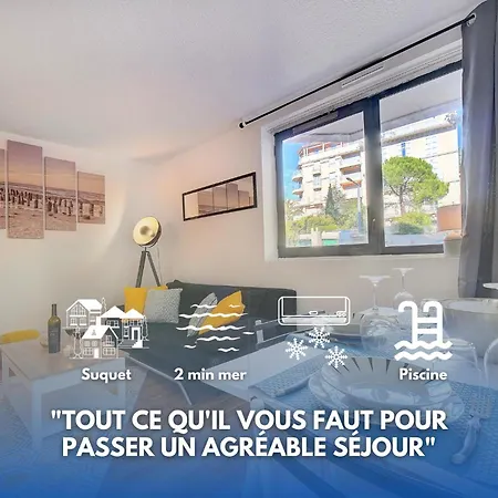 Apartament Le Dol - 150m Plages - Suquet - Verriere Cote D'azur *